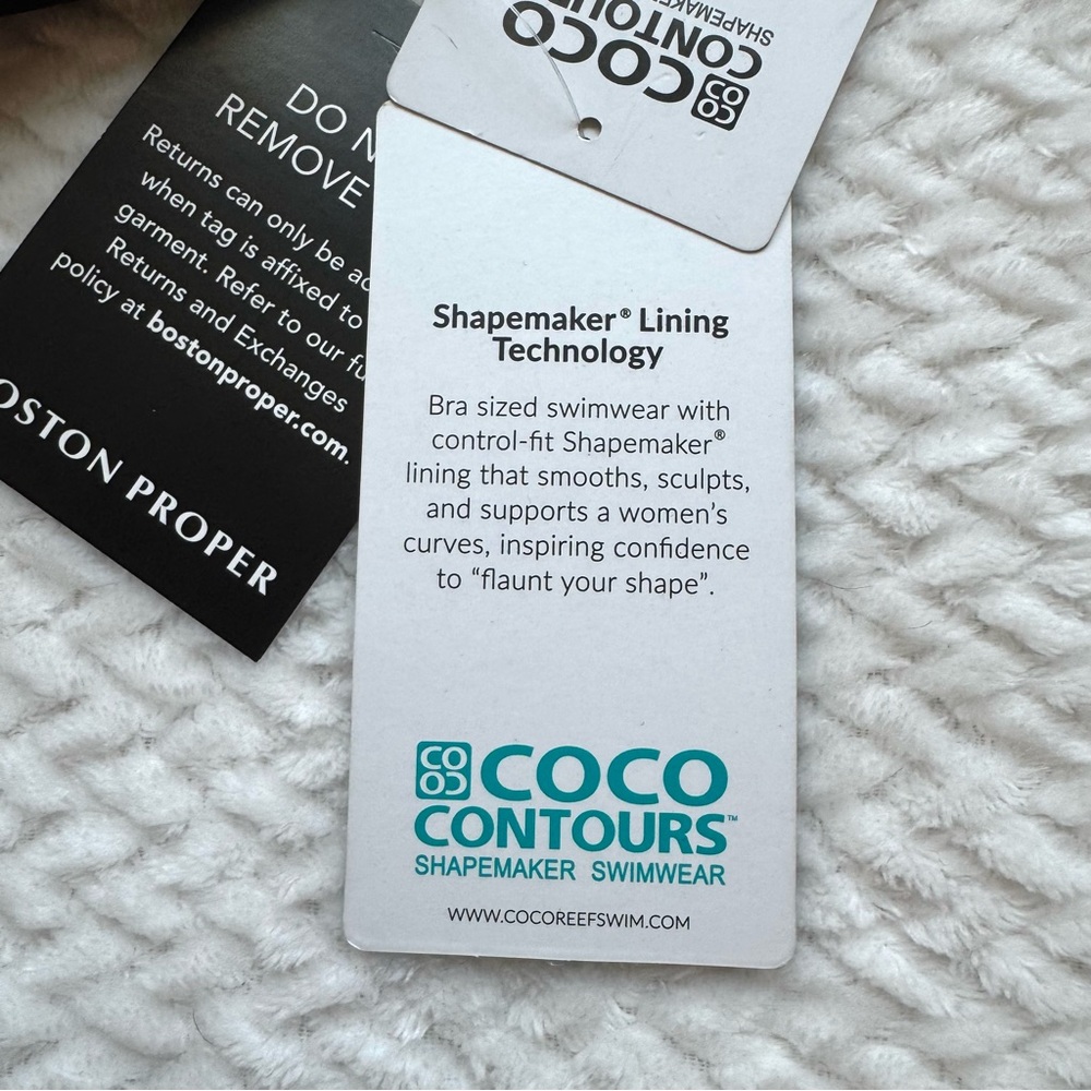 Coco Reef Contours Chroma One Piece Swimsuit Romper 8 Black Wrap Smoothing NWT - Picture 8 of 15